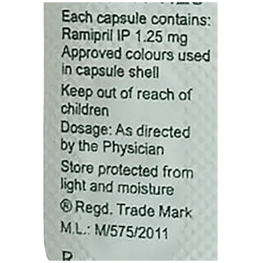 ramcor 1.25mg capsule 10's